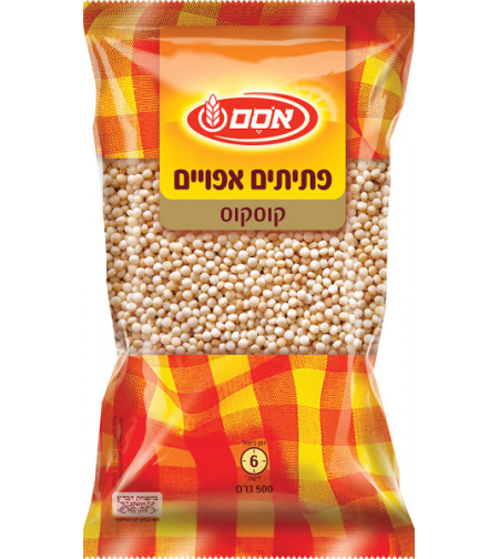 פתיתים אפויים אסם קוסקוס 500גרם * 12 יחידות (מארז)
