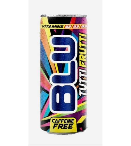 משקה אנרגי בלו תותי פרוטי עם ויטמינים ללא קפאין ( צבעוני )250 מ