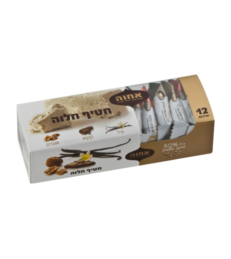 חלבה אחוה שי  חטיף באריזה – 300 גרם × 12 יחידות (מארז)