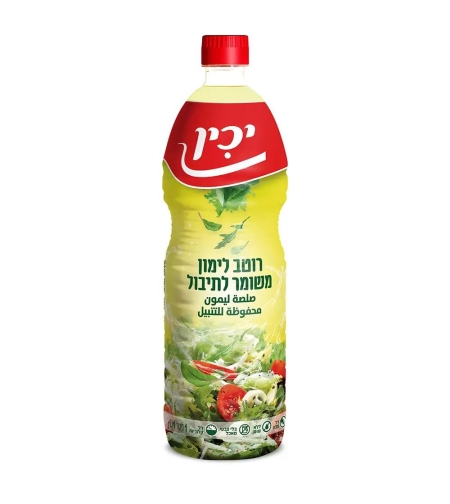 יכין מיץ לימון משומר – 1 ליטר × 12 יחידות (קרטון)