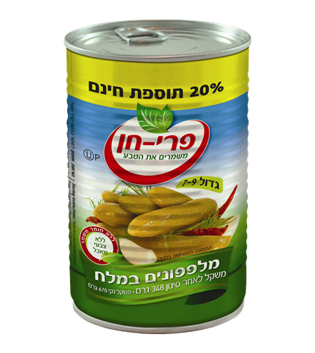 מלפפון במלח 7/9 600 גרם