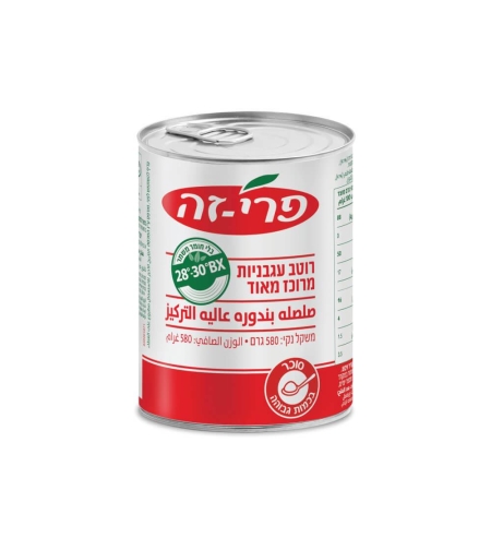 רסק עגבניות 28% פרי זה – 580 גרם × 12 יחידות (מארז)