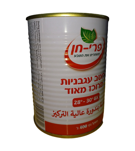 פרי חן רסק עגבניות 400ג. מארז 24 יח