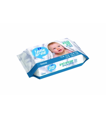 מגבונים לחים סופטנס 72 יח'