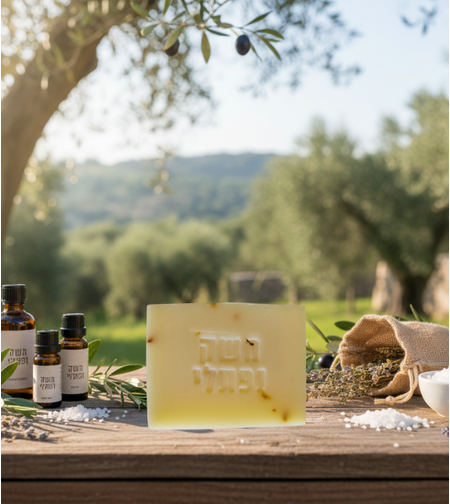 סבון טבעי פטשולי לבנדר תפוז