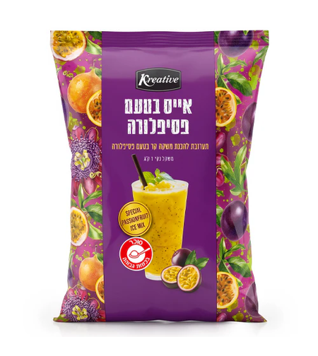 אבקה להכנת משקה קרח פסיפלורה