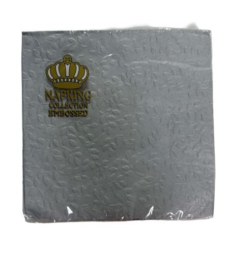 מפיות נייר Napking Collection Embossed – דגם אפור