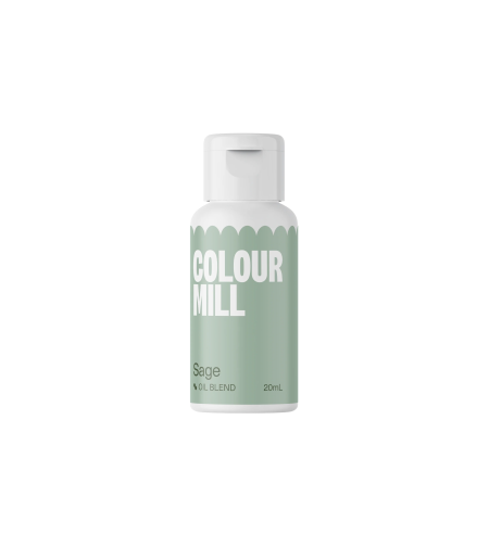 צבע מאכל ג'ל לשוקולד Colour Mill ירוק רך ומעושן Sage - כשר