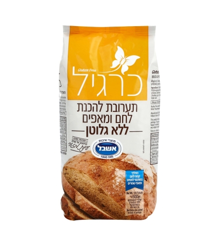 קמח כרגיל להכנת לחם ומאפים ללא גלוטן - 500 גרם