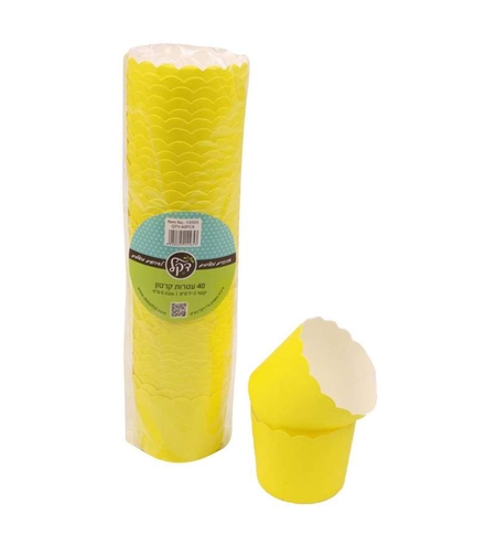 חבילת 40 עטרות קרטון לאפיה 7/5.5 ס