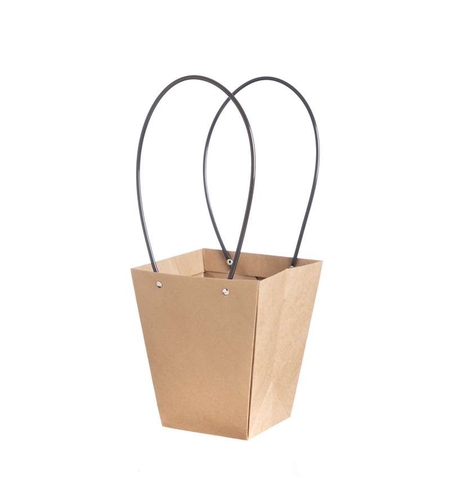 תיקי נייר+ ידיות פלסטיק 17/17 גובה 20 ס