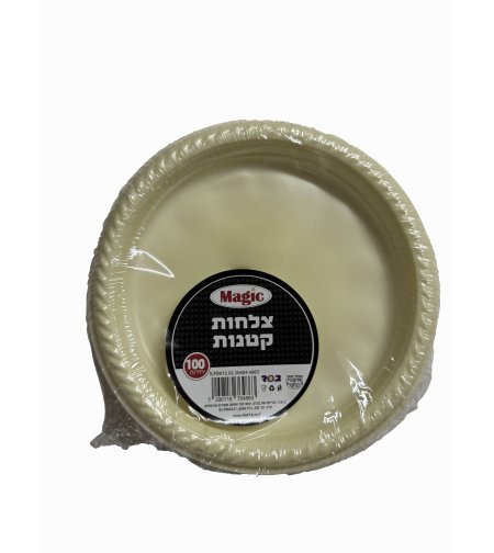 צלחת קטנה 100 יח' קרם