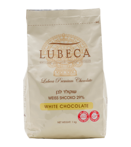 שוקולד לבן 2.5 ק״ג מבית LUBECA