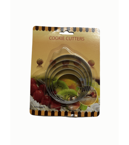 סט חותכני עוגיות עגולים