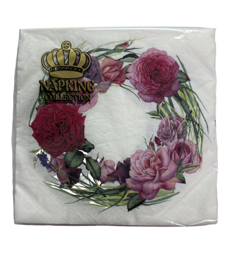 מפיות נייר Napking Collection – דגם ורדים (20 יחידות)