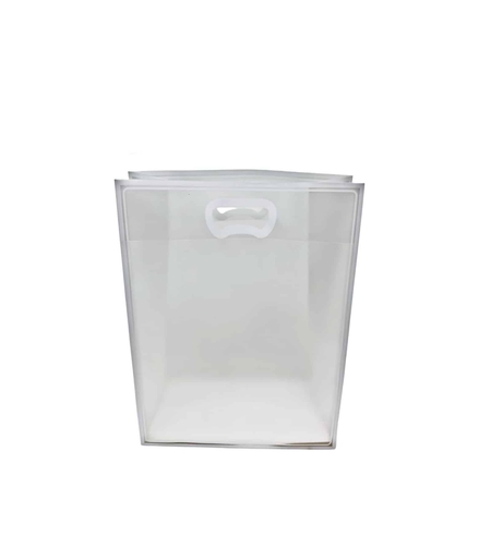 שקיות פלסטיק שקופות מסגרת לבנה 30/23/15 ס