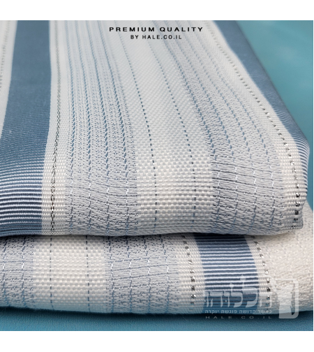 טלית חתנים אקרילן מהודרת  פסים תכלת לא מחליקה - 606