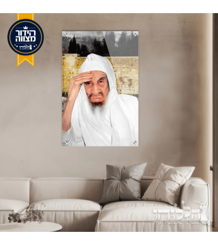 תמונת זכוכית מרהיבה הבבא סאלי רקע כותל דגם 3042