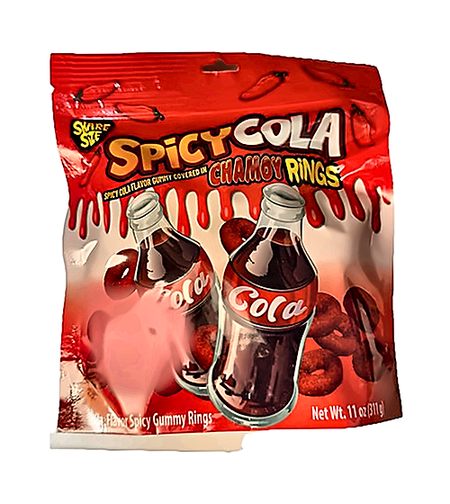 סוכריות גומי מצופה בטעם קולה פיקנטי Spucy  Cola