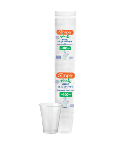 כוסות לשתייה קרה 100 יח