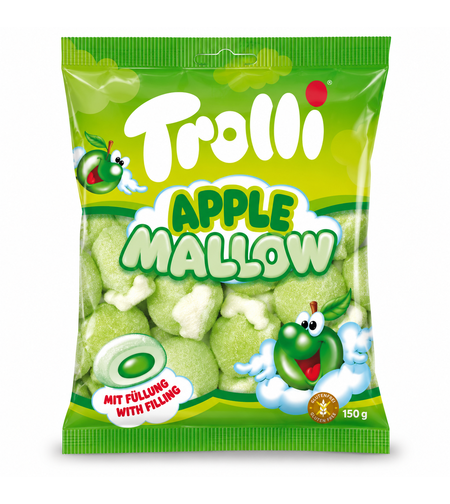 טרולי ממתקי מרשמלו עם מילוי בטעם תפוח