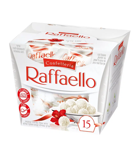 ראפאלו כדור וופל עם קוקוס במילוי קרם שקדים