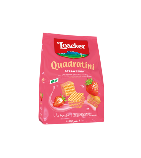 לואקר  Quadratini בטעם תות