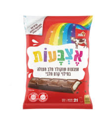 אצבעות שוקולד חלב במילוי קרם חלב