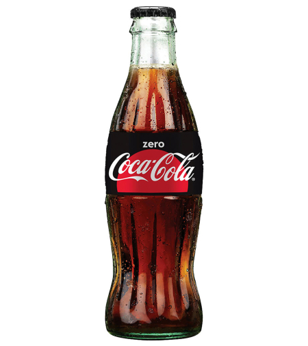 קוקה קולה זירו זכוכית 350 מל