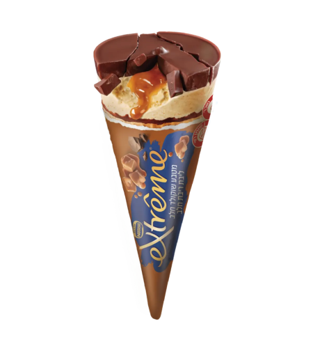 Nestlé Extreme מטבע שוקולד חלב ליבת ריבת חלב