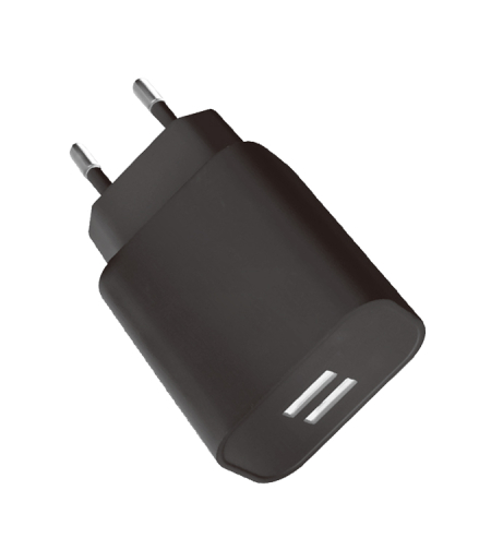 מטען קיר שתי יציאות USB - כבל TYPE-C