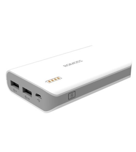 מטען נייד ROMOSS 6000mAh לבן