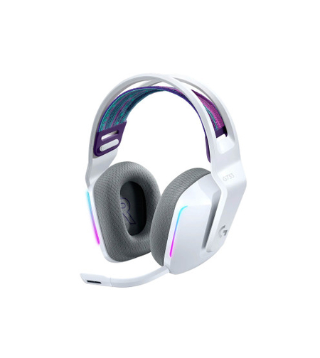אוזניות גיימינג אלחוטיות לבן LOGITECH G733 WHITE