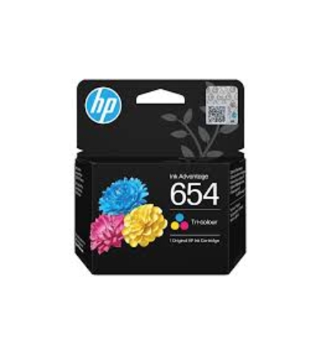 ראש דיו מקורי שחור HP 654 COLOR