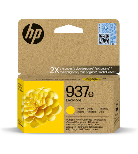 ראש דיו מקורי צהוב 937e XL