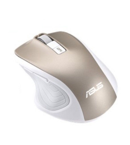 עכבר אלחוטי ארגונומי ASUS MW202 MultiDevice Wireless Silent Mouse GOLD WHITE