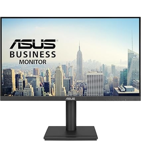 מסך מחשב + רמקולים ASUS VA24DQFS 23.8 100HZ IPS HDMI VGA DP 1MS SPK USB PIVOT