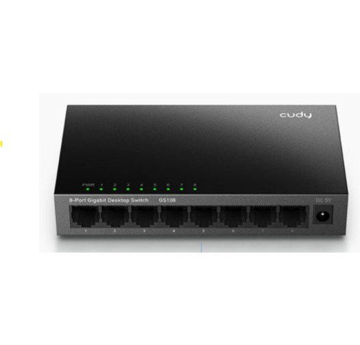 מתג (מתכת) CUDY 8 Port Gigabit Switch GS108-IL