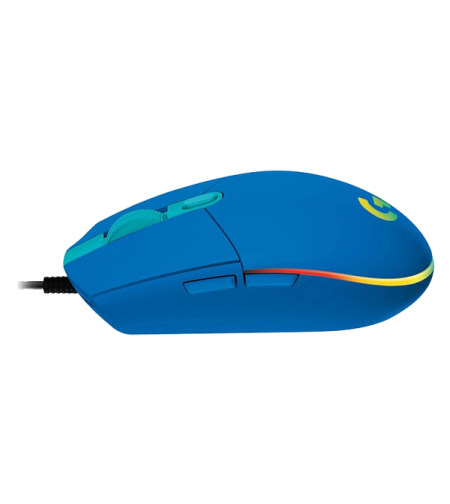 עכבר גיימינג חוטי LOGITECH G102 LIGHTSYNC BLUE