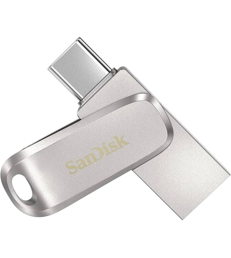 דיסק און קי SANDISK 128GB ULTRA DUAL DRIVE USB TYPE-C -SILVER