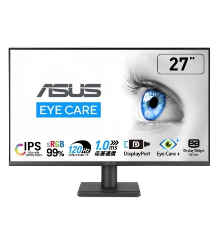 מסך מחשב + רמקולים ASUS VA279QG 27'' 120HZ IPS HDMI DP 1MS SPK