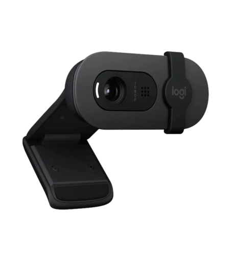 מצלמת אינטרנט ומיקרופון Logitech BRIO 100 Black Graphite (960-001585)