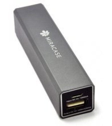 מטען נייד MIRACASE 2600mAh אפור