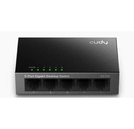 מתג (מתכת) CUDY 5 Port Gigabit Switch GS105-IL