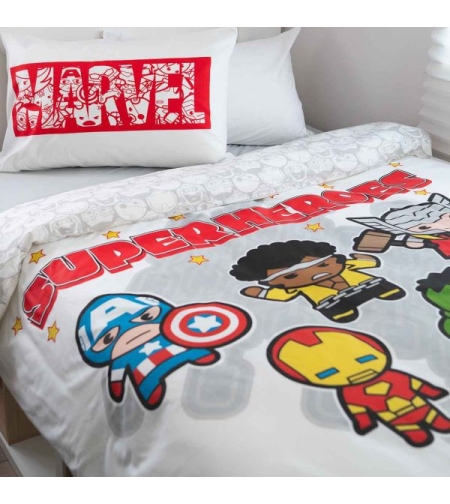 מצעי 100% כותנה ילדים  דגם Super Heroes
