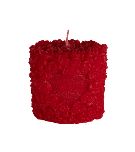 בלוק פרחים LOVE - אדום