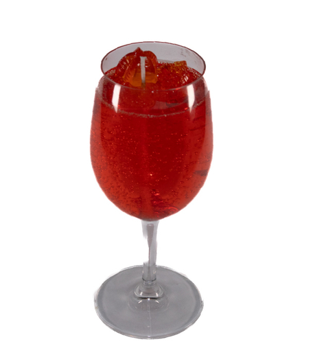 נר כוס יין אדום