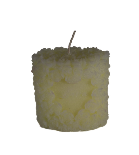 בלוק פרחים LOVE - לבן/שמנת