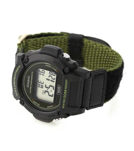 CASIO W-219HB-3A רצועת בד קסיו