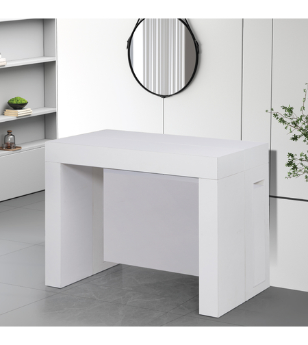 קונסולה נפתחת לפינת אוכל 3 מטר דגם הרמס Hermes לבן | מבית WOODY